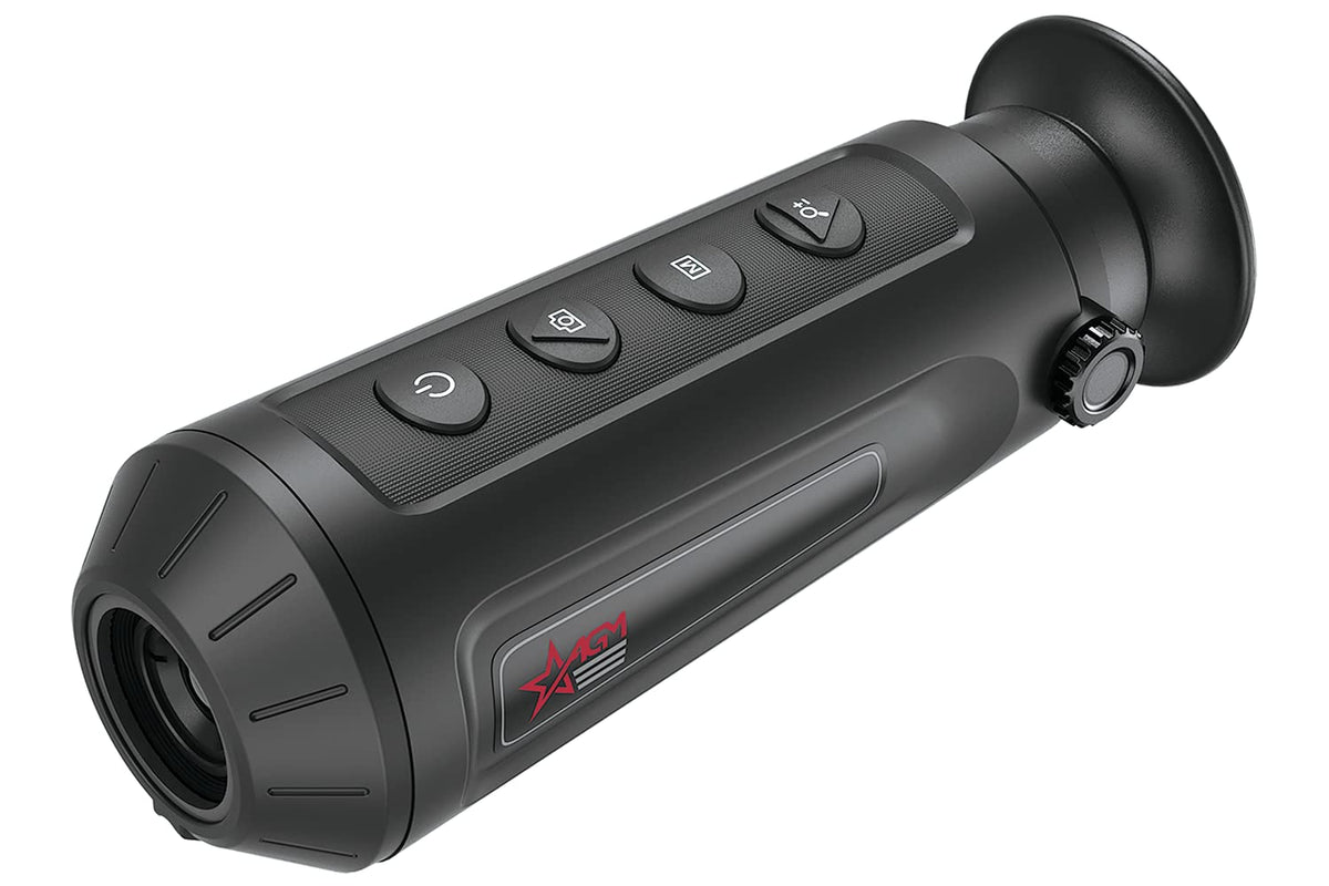 AGM Taipan TM15-256 front view shows compact rugged night hunting monocular