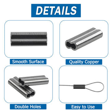 AGOOL 500pcs crimp sleeves packaging box
