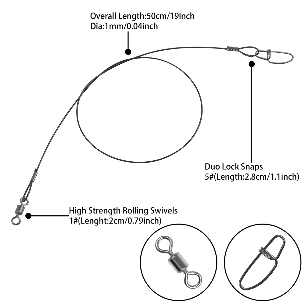 AGOOL barrel swivels 20pcs in use for smooth line management