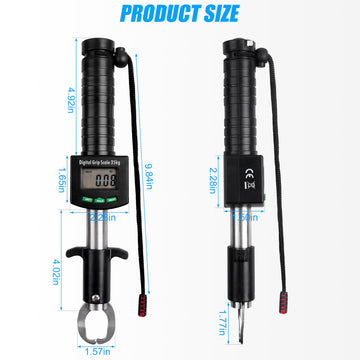 360 degree rotating scale handle for easy measurement