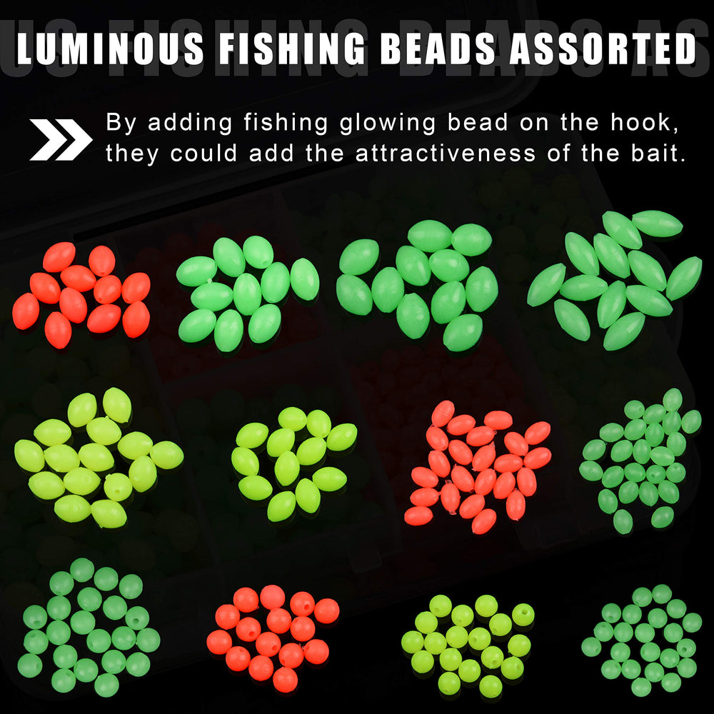 Green glow fishing beads for deep-water night fishing