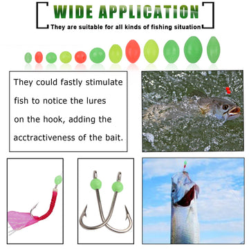 Complete glow bead kit ideal for deep drop and night fishing