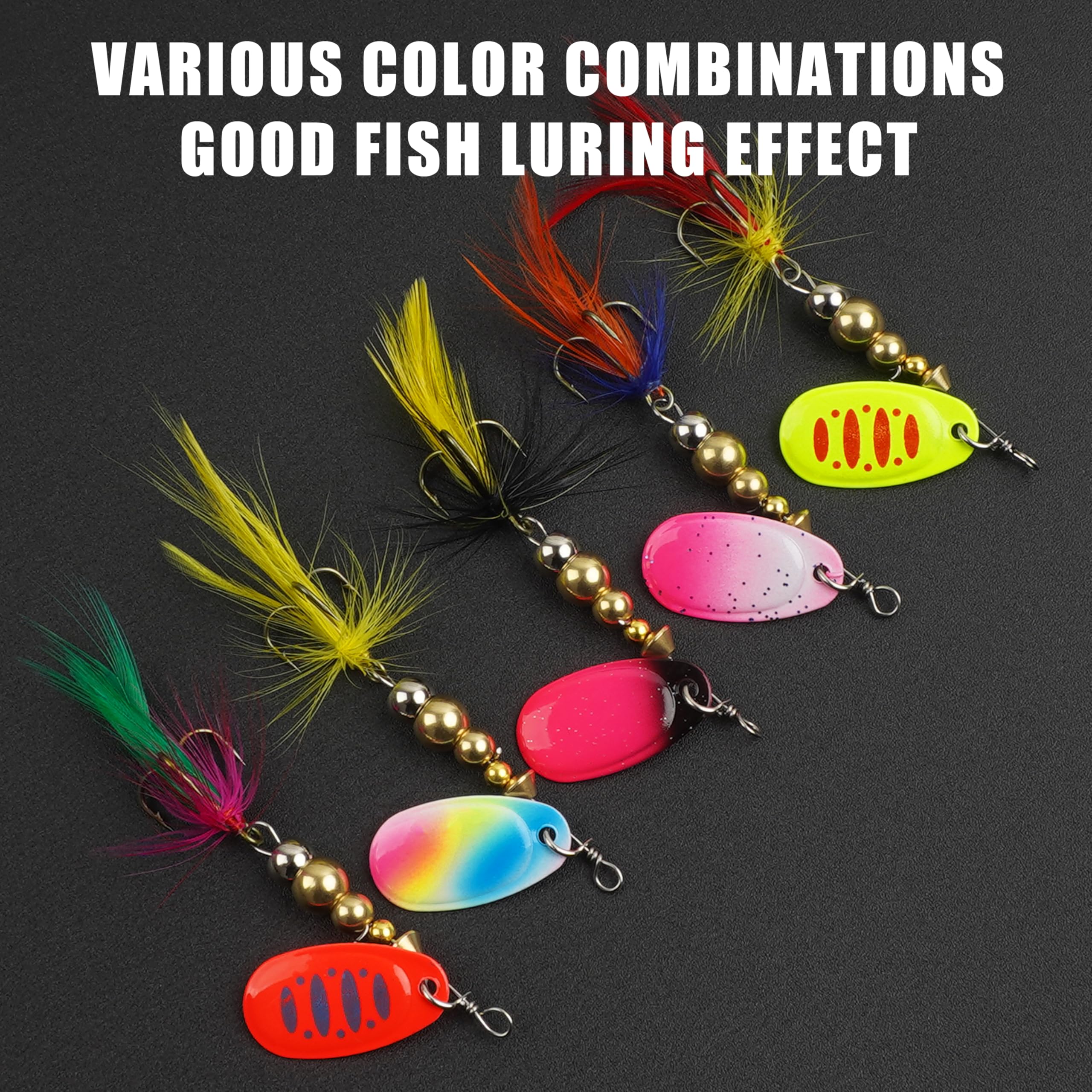 Versatile spinner lures for freshwater and saltwater
