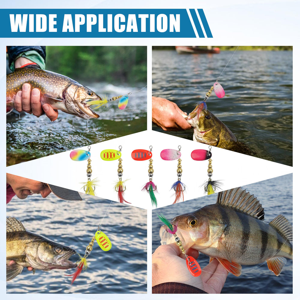 Portable tackle box included for storage