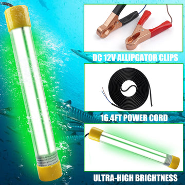 AGOOL underwater fishing light provides IP68 waterproof design for reliable use.