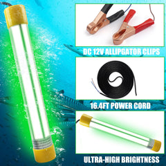 AGOOL underwater fishing light provides IP68 waterproof design for reliable use.
