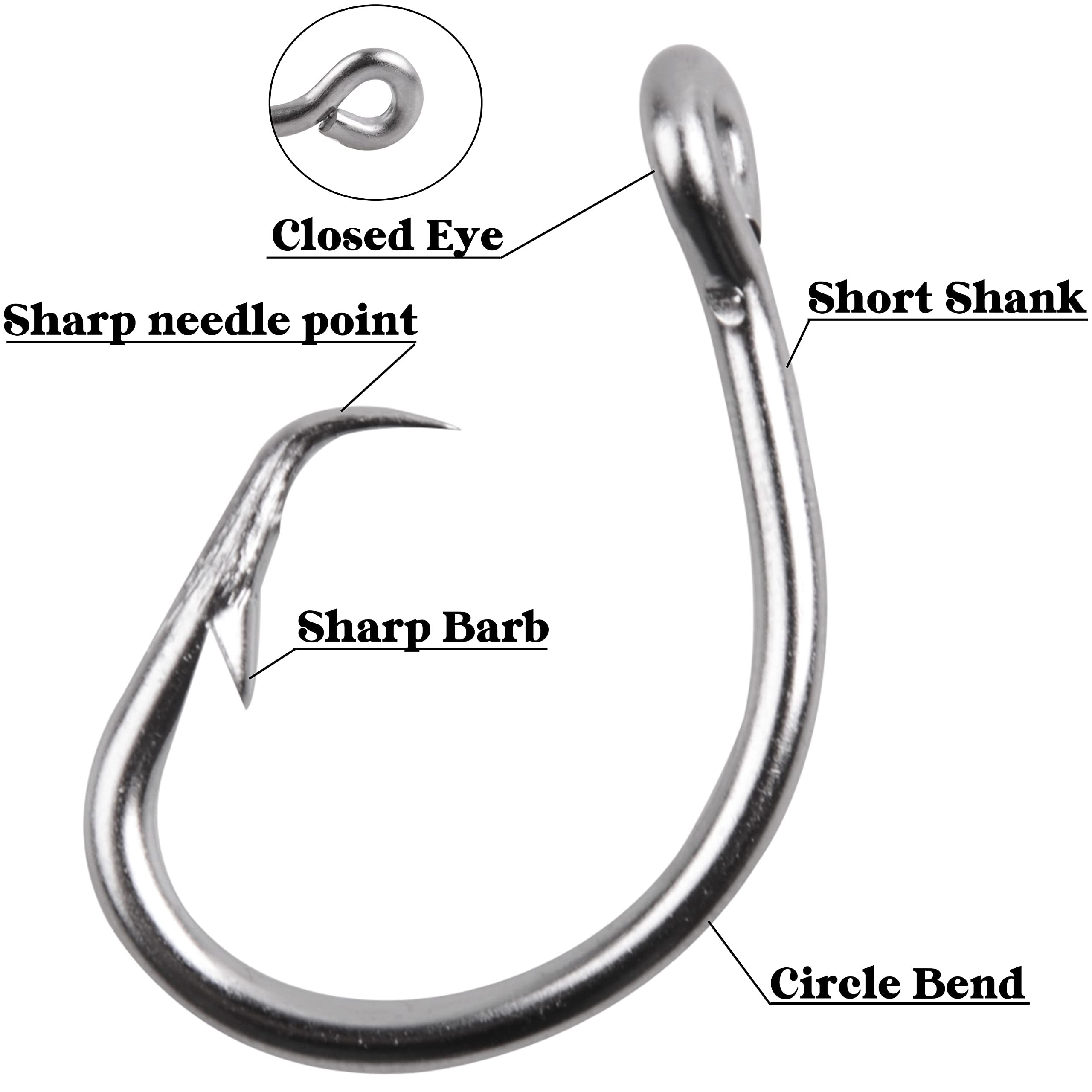 AGOOL wire leaders 150lbs 5pcs ready for tough saltwater