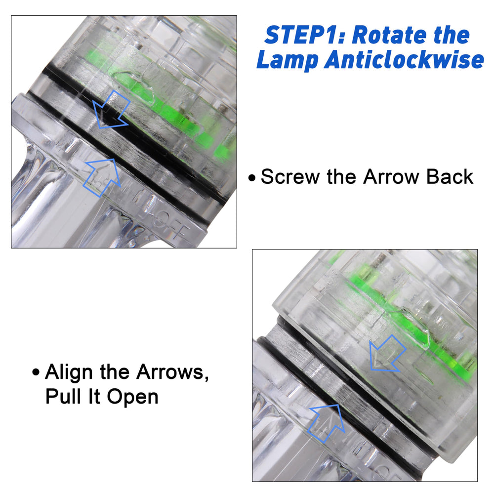 Stainless steel long line clip on AGOOL underwater light