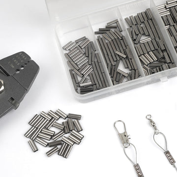 Reusable plastic storage box with 300pcs crimp sleeves