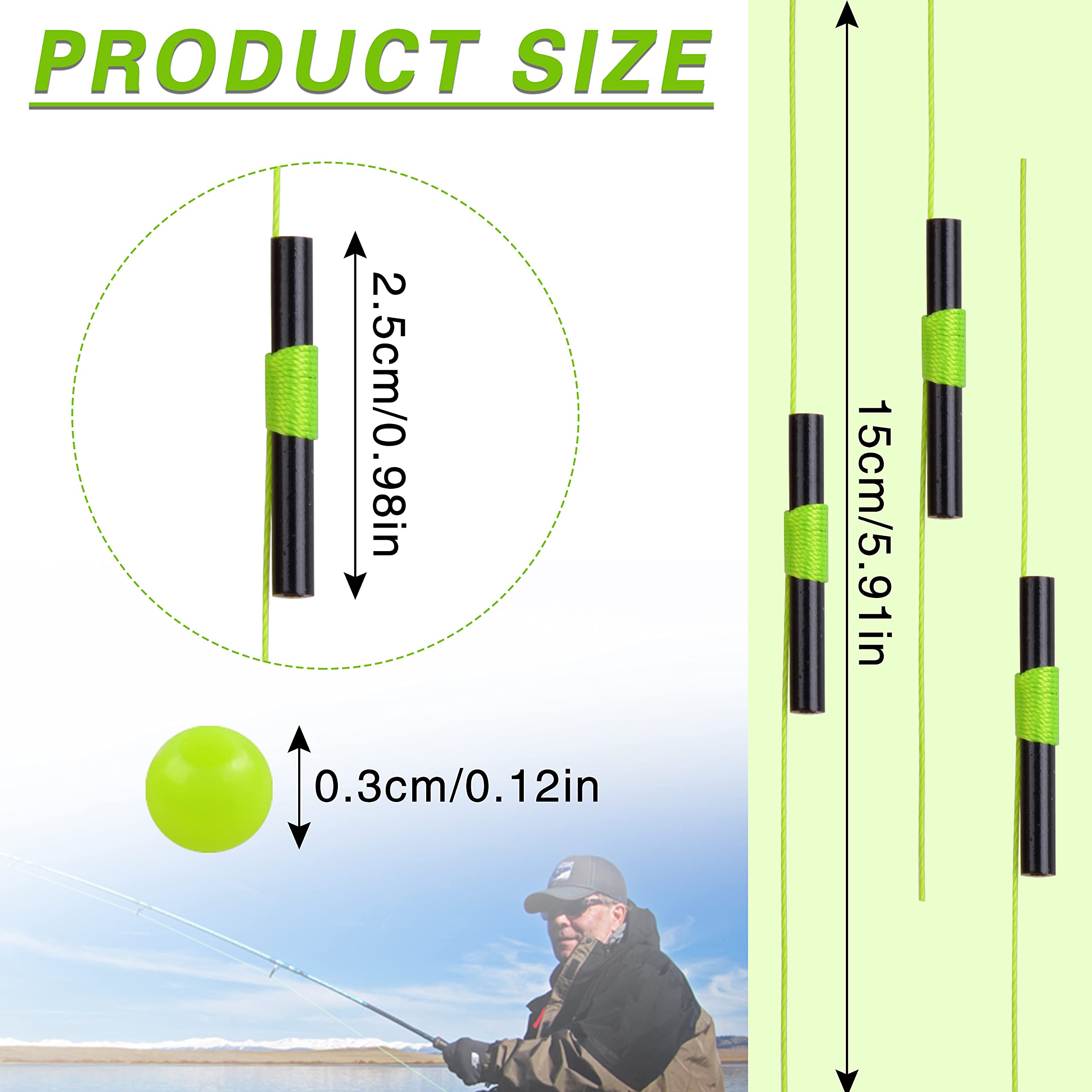 Close-up of cotton-thread bobber stop knot