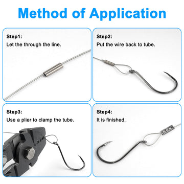 Crimp sleeve size 1.2mm for fishing line connections