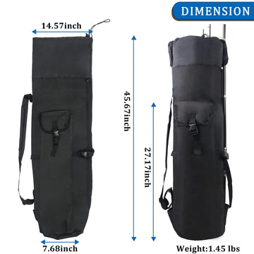 Lightweight design for hand or shoulder carry with quick gear access