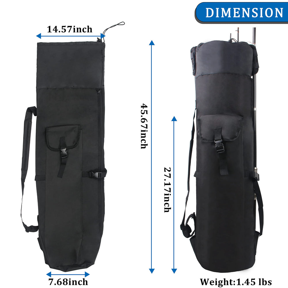 Lightweight design for hand or shoulder carry with quick gear access