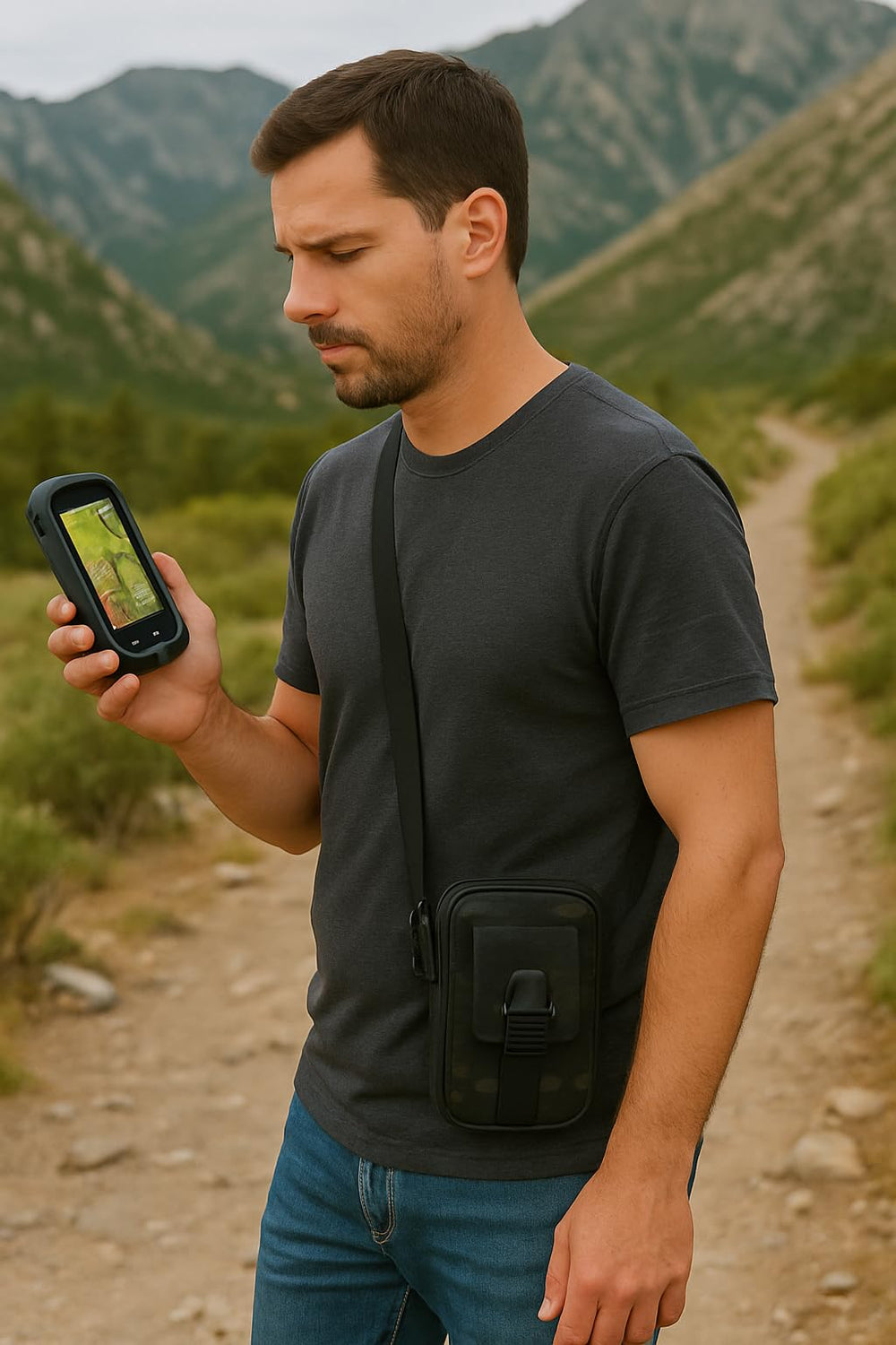 AGOZ Hiking Utility Bag Case includes two zippered compartments for organized gear