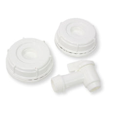 Aguaprep 70mm gasketed cap close-up ensuring a secure seal and easy pouring.