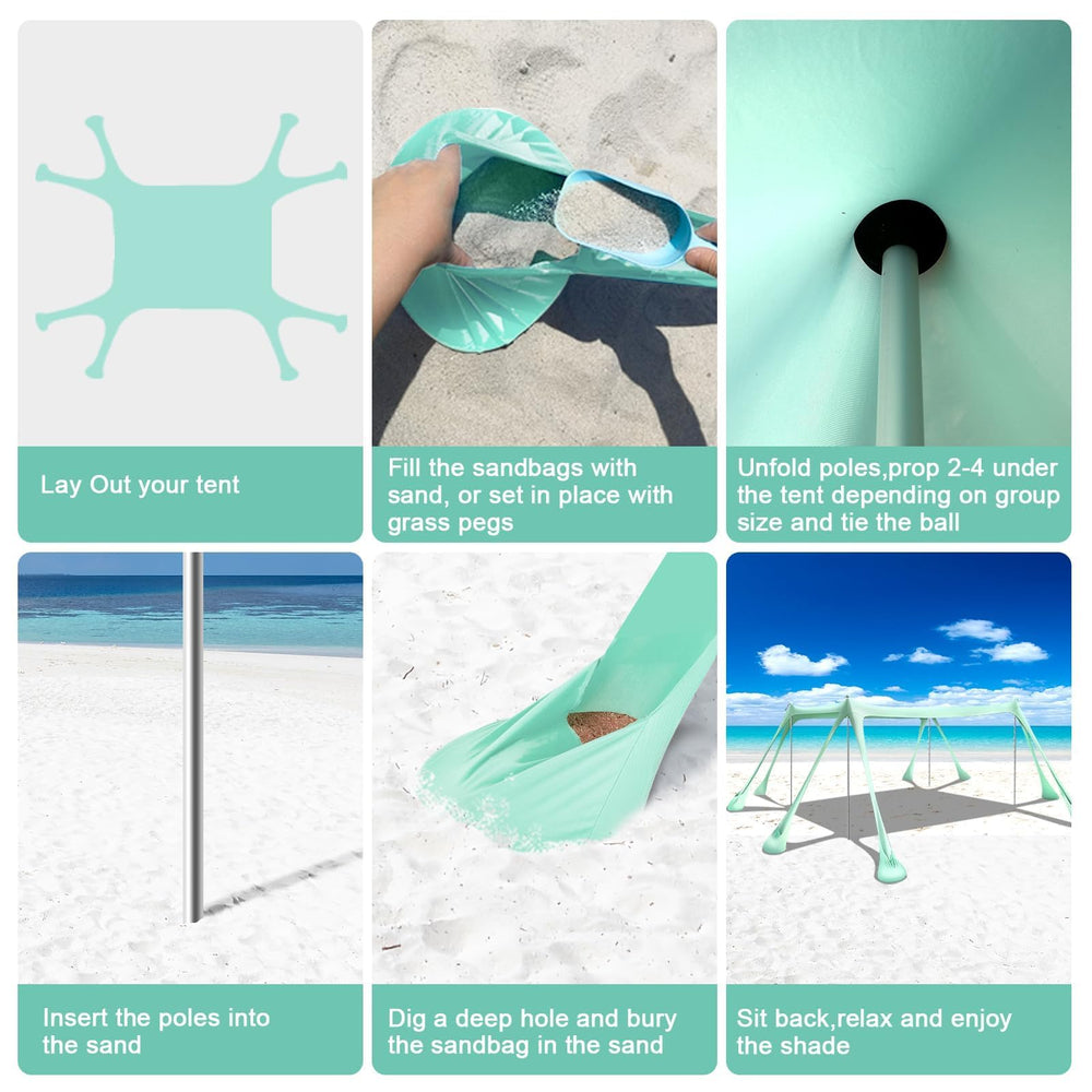 Ahititi family friendly beach shade ideal for camping picnics or fishing
