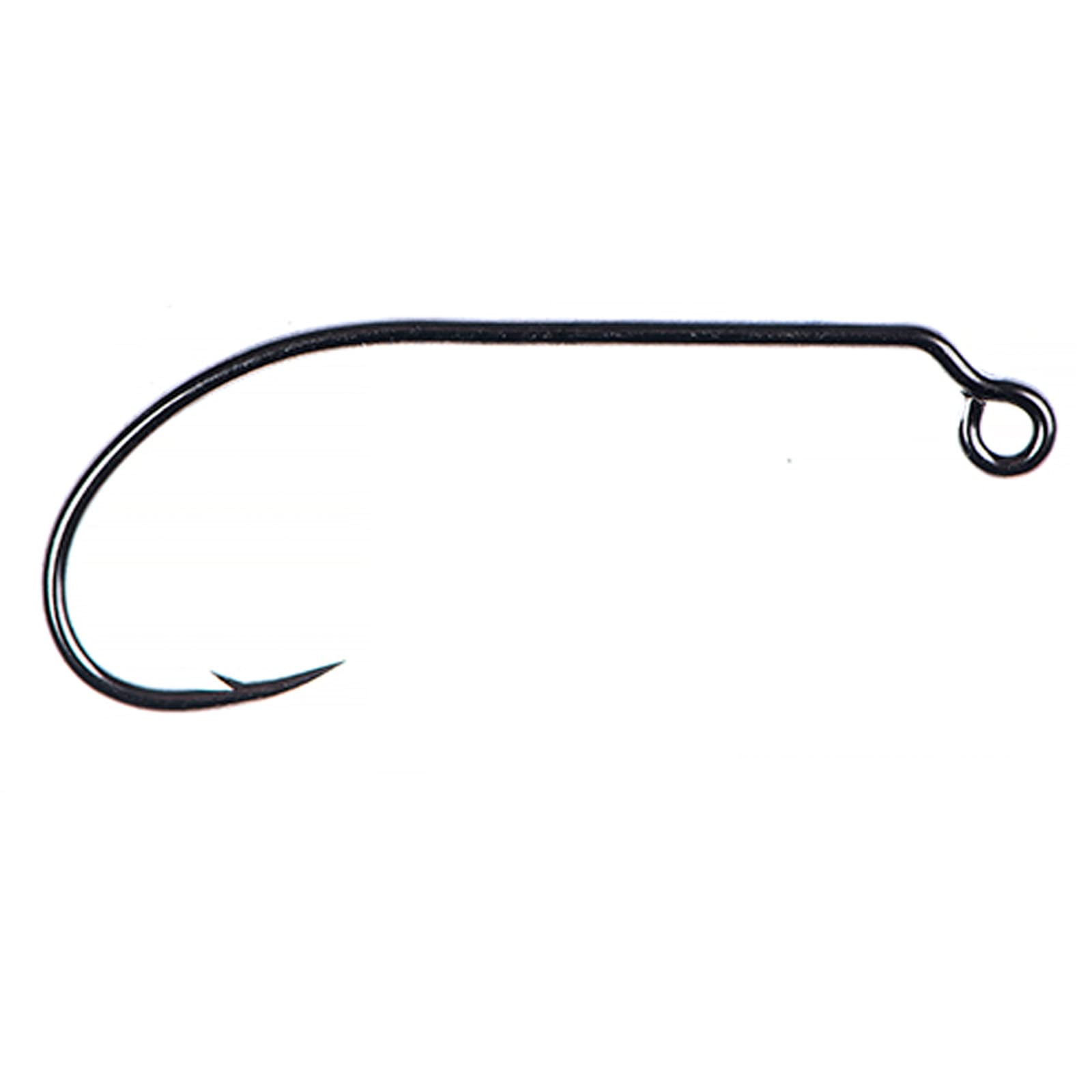 Ahrex 50 Degree Jig Hook front view with black nickel finish for tough waters