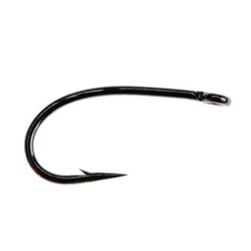 Ahrex FW 510 curved dry hook for dry fly patterns with sharp point and black nickel finish