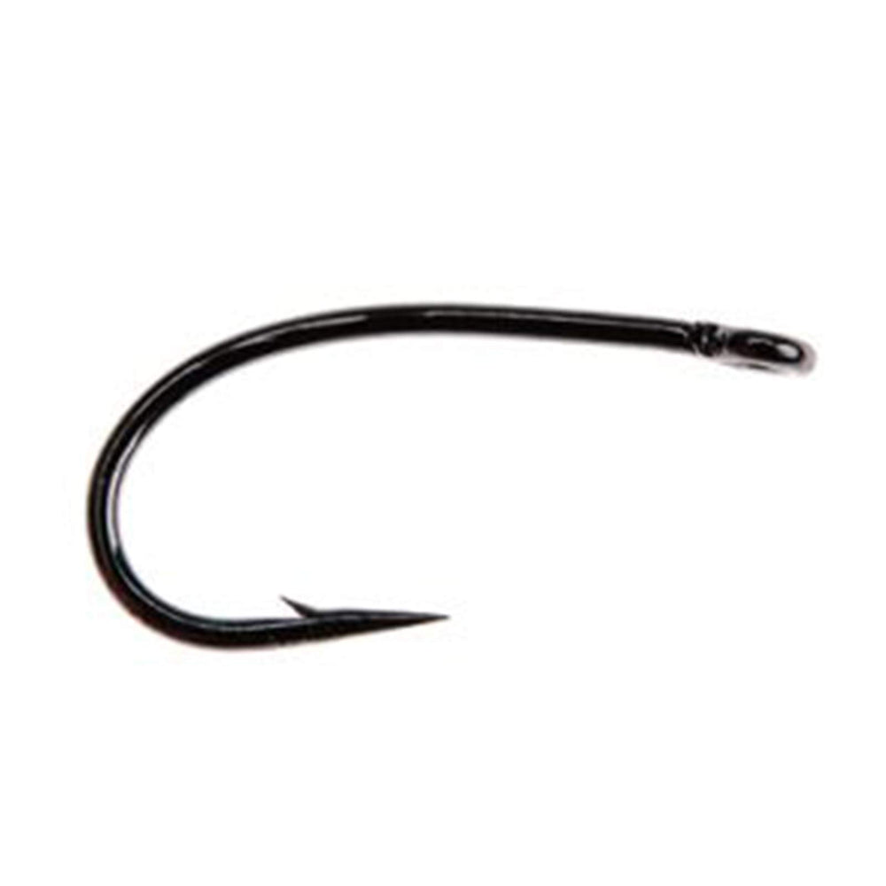 Ahrex FW 510 curved dry hook for dry fly patterns with sharp point and black nickel finish