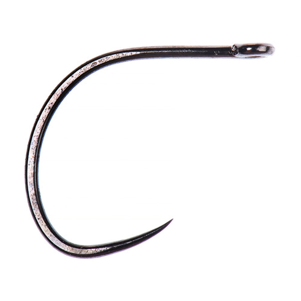 Ahrex FW527 big gap short shank dry fly hook for extended bodies.