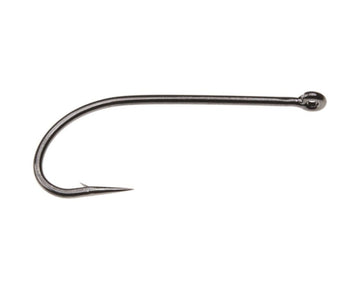 Ahrex NS110 Nordic Salt Streamer Hook in black nickel finish for durable saltwater patterns.
