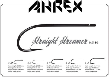 Ahrex NS110 close-up shows sharp point and small barb for secure hookups.