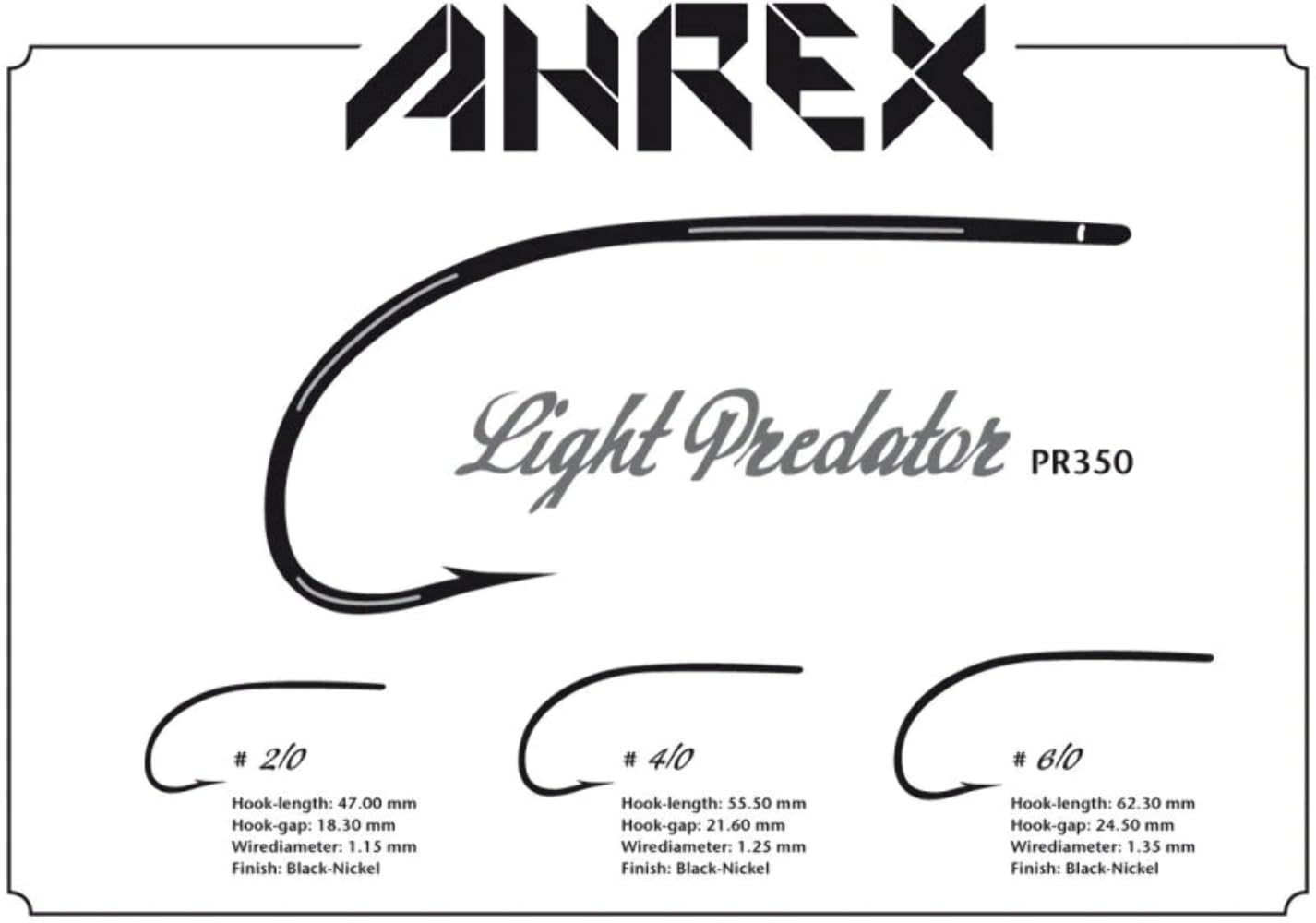 Ahrex PR35060 close-up of sharp point and barb for precise hook sets