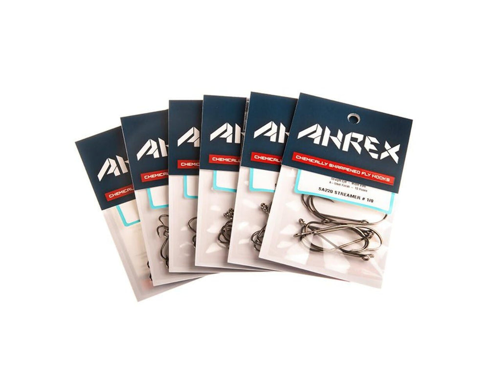 Ahrex SA220 Size 2 heavy wire hook ready for saltwater patterns