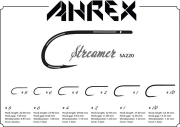 Ahrex SA220 Sz.4 heavy-wire hook ready for demanding saltwater patterns and strong hookups