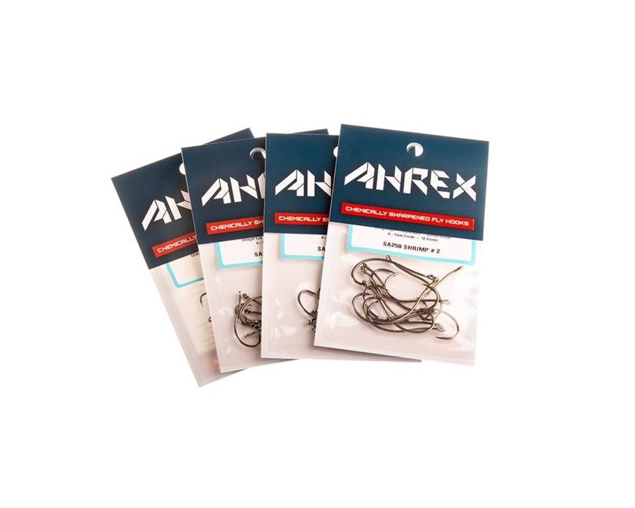 Ahrex SA250 heavy wire hook in steel finish for strong fishing ties.