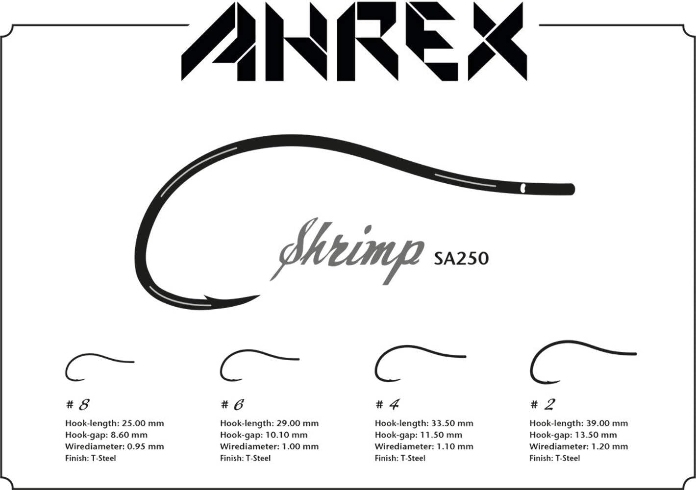 Ahrex SA250 micro-barbed detail highlights reliable hook sharpness for better bite cues.