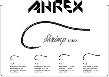 Ahrex SA250 straight eye hook with heavy wire for durable saltwater rigs.