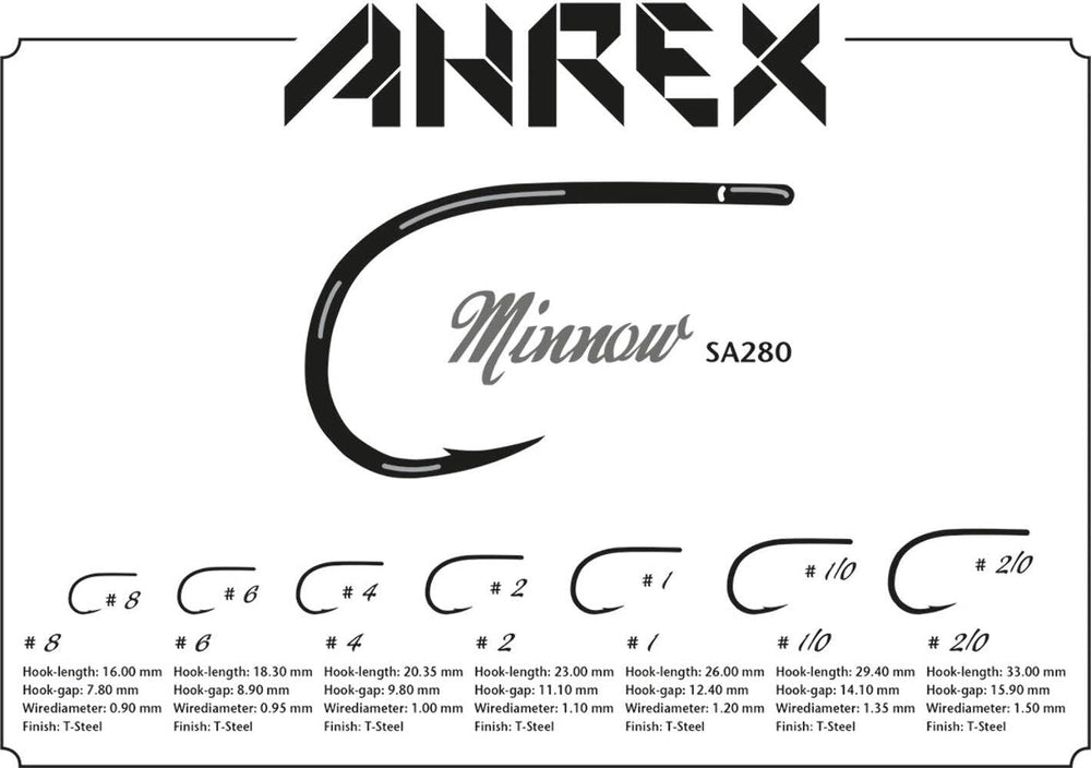 Ahrex SA280 small barb enables smooth entry and cleaner hookups.