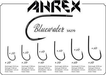 Ahrex Saltwater Bluewater Hook size 8/0–2/0 in packaging, ready for tropical species