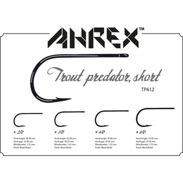 Ahrex TP612 trout predator short hook 4-0 in use demonstrates tracking and durability.