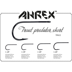 Ahrex TP612 trout predator short hook 4-0 in use demonstrates tracking and durability.