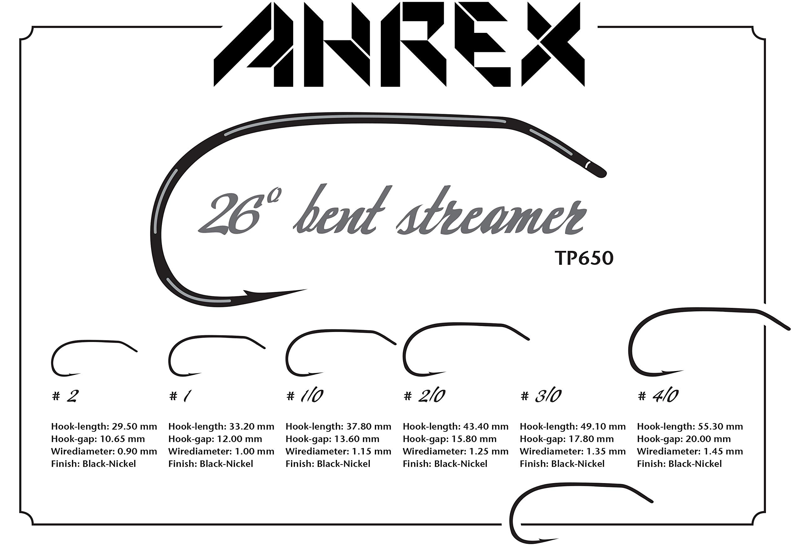 Ahrex TP650 jig-pattern setup with dumbbell eyes for inverted patterns
