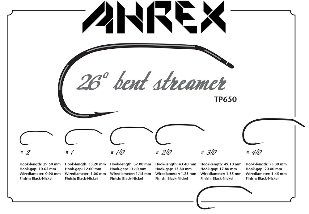 Ahrex TP650 jig-pattern setup with dumbbell eyes for inverted patterns