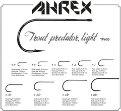 Ahrex Trout Predator Streamer Light Hook thin, robust wire for responsive casting.