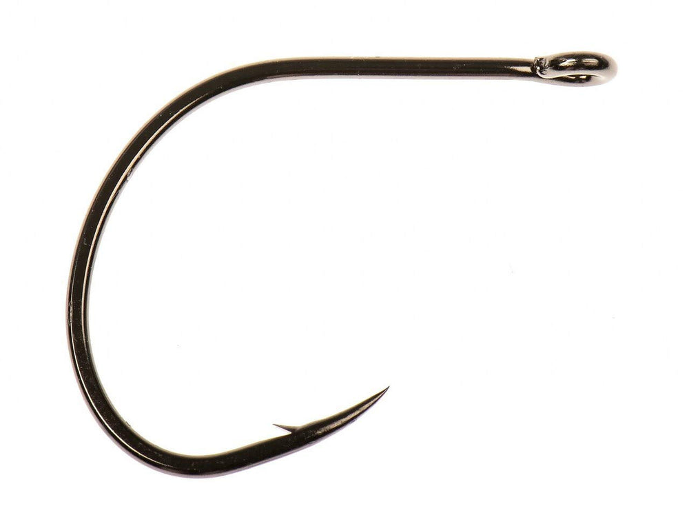 Ahrex Universal Curved Hook for baitfish and scuds, precision tip enhances hooksets in shallow rigs.