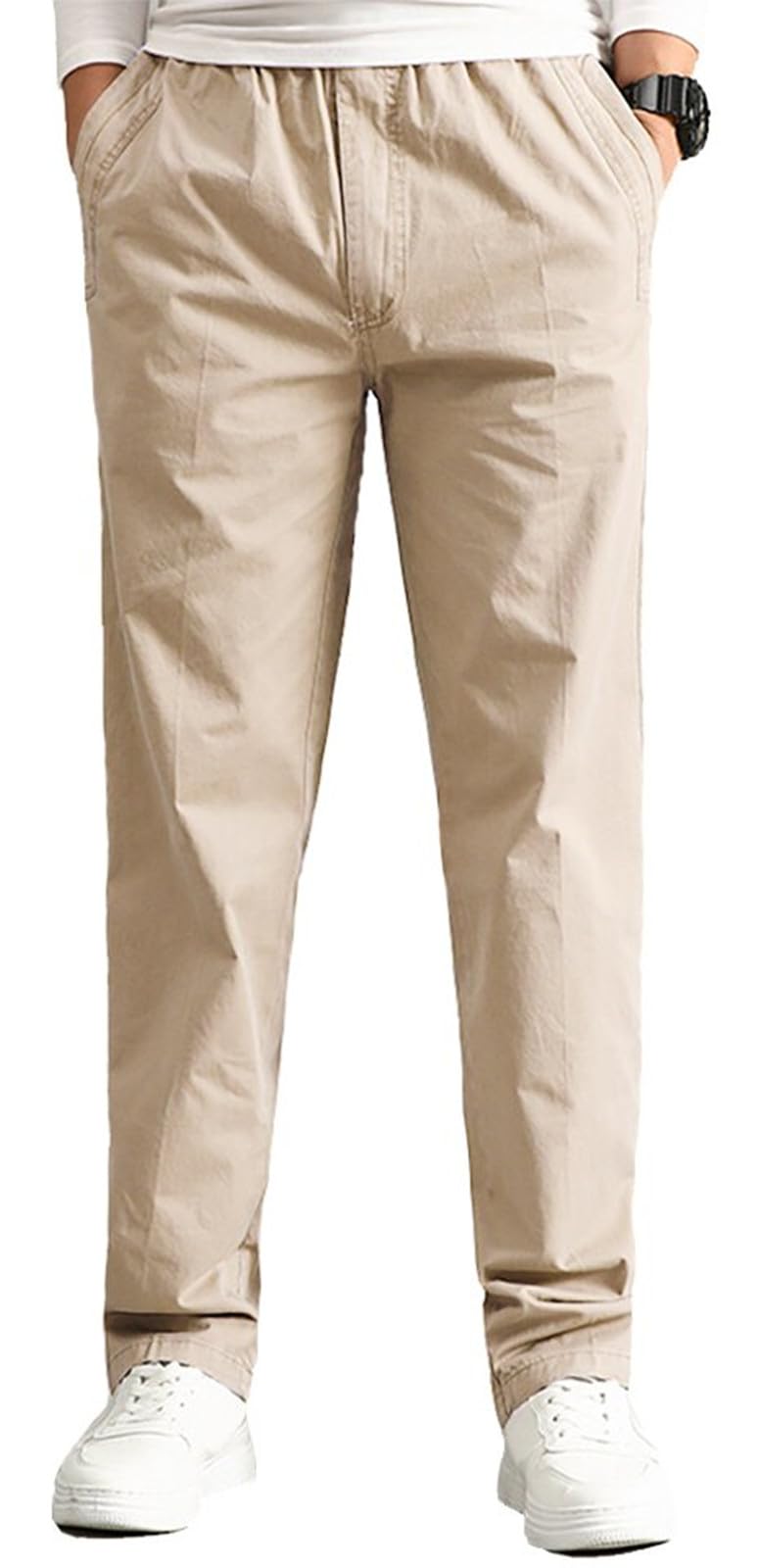 AIFARLD cargo pants pocket area showing two side and two back pockets for essentials