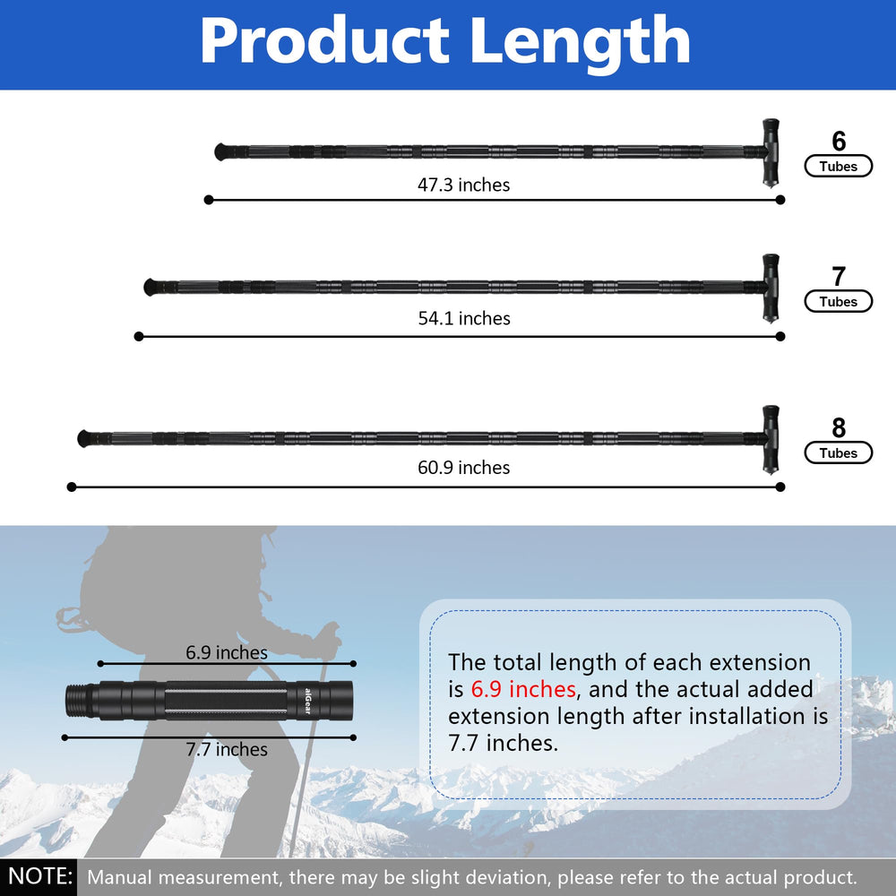 aiGear G2 Tactical Stick showing anti-skid tip on varied terrain.