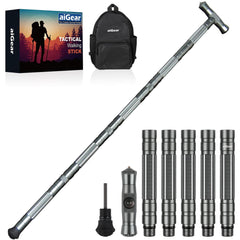 aiGear G2 Tactical Stick assembled for trekking support
