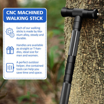 aiGear G2 Tactical Stick extended-length enables precise height on varied terrain