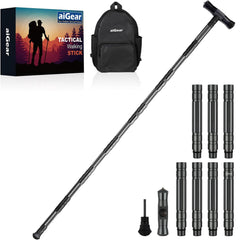 aiGear G2 Tactical Stick extended length demonstrates rugged trail readiness