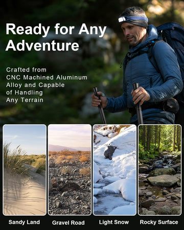 aiGear G3 adjustable length suited for hikers of different heights on the trail.