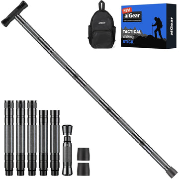 aiGear G3 Tactical Stick assembly view highlights stacked tubes for durability.
