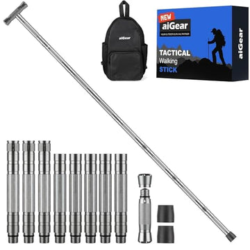 aiGear G3 tactical staff in full length for rugged treks and stability