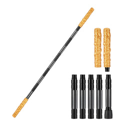 aiGear W2 Tactical Hiking Stick front view shows rugged aluminum body for outdoor durability.