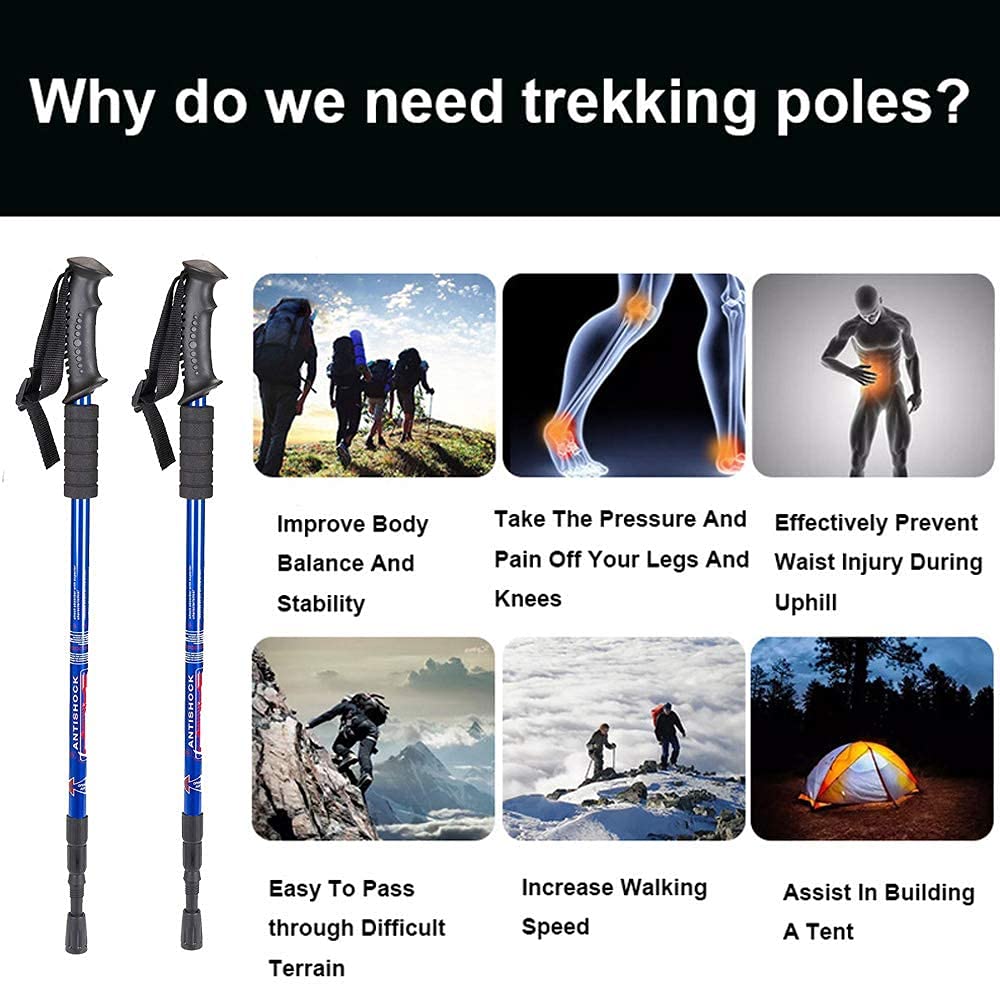 Aihoye trekking poles on-trail use demonstrate stability on varied terrain.